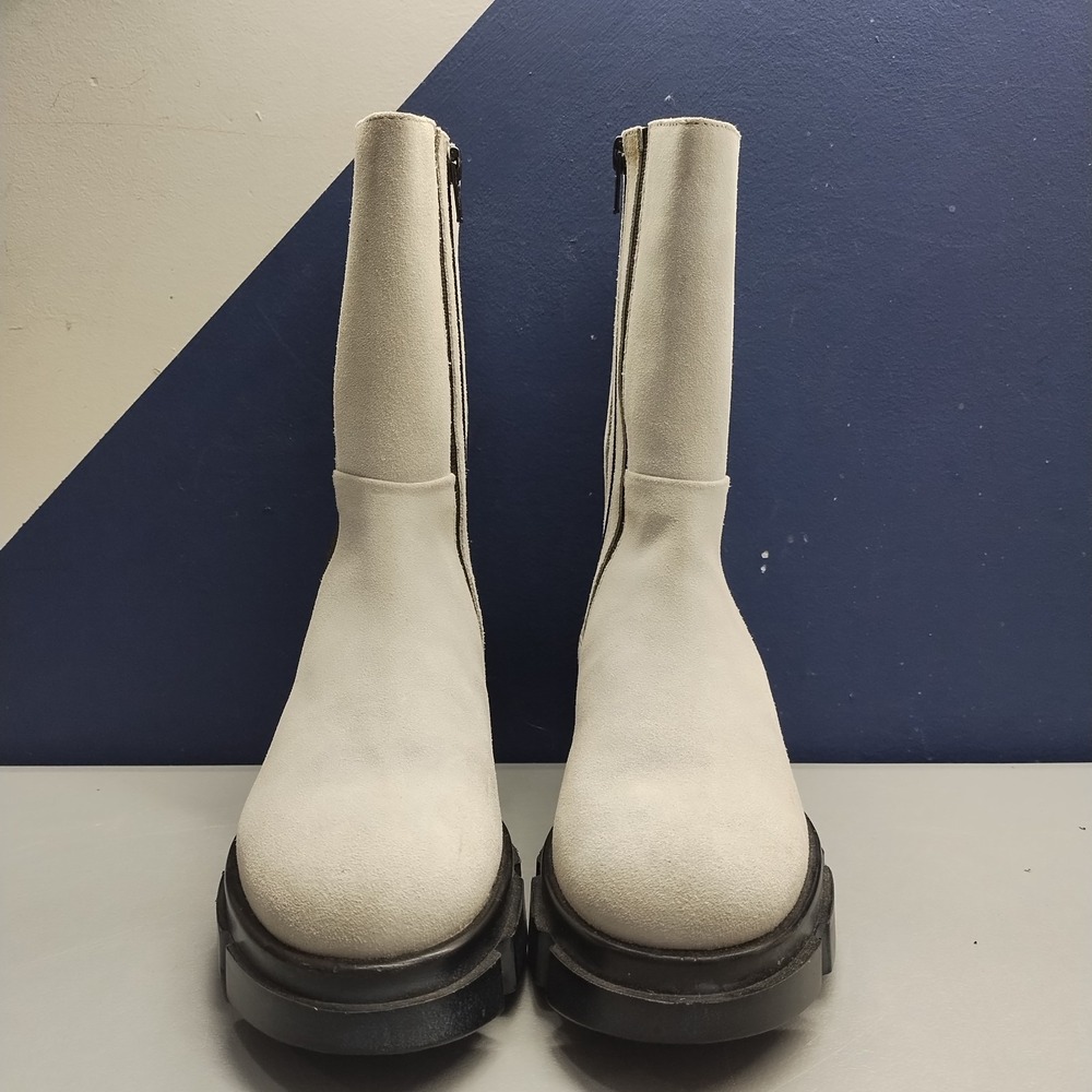 Free People Brooks Chelsea Boots Women's EU Size 36 Gray Black Lug Sole Side Zip - Picture 2 of 10
